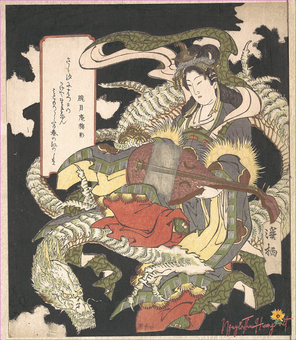 騎龍弁財天 Benzaiten 1832 (Nguồn ảnh Wikipedia)